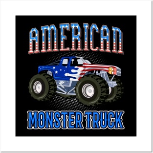 American Monster Truck Posters and Art
